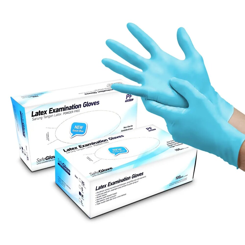 safe x latex examination gloves