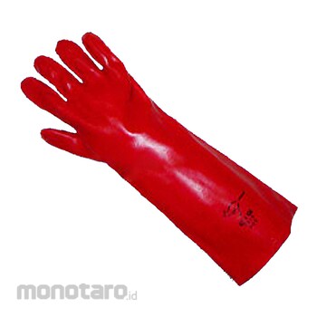 red nitrile gloves