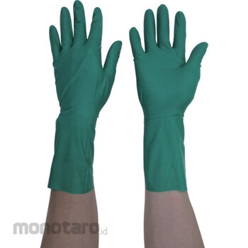 dark green dish gloves