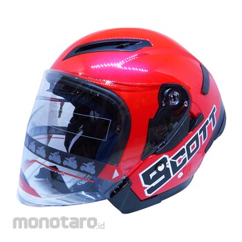 SCOTT GP Tech Helmet Red 1pc | monotaro 